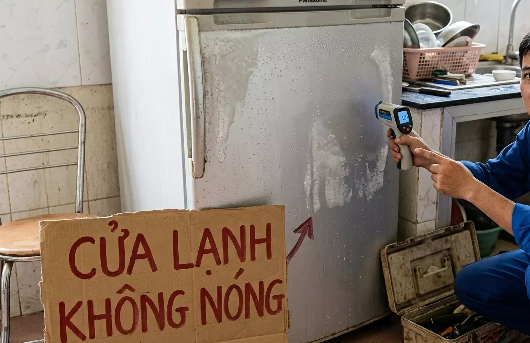 Tủ lạnh không nóng hai bên sườn
